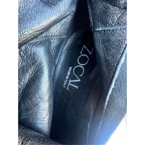 ZOCAL VERO CUOIO Heeled Boots Black Leather Knee High Womens Size 37 (US 7) - Picture 10 of 12
